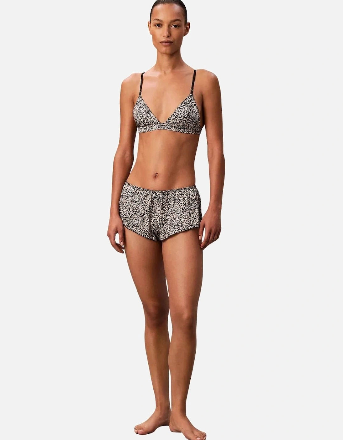 Signature Satin Boy Short, Animal Print