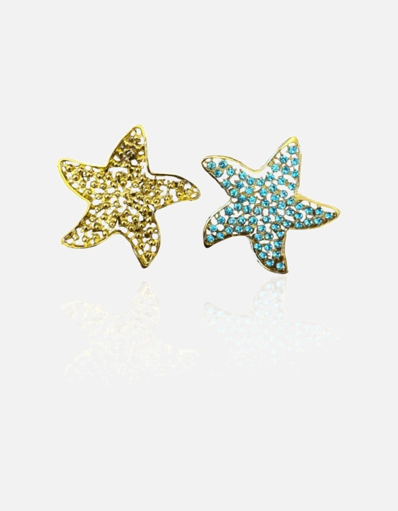 Stella's Blue Starfish Earrings