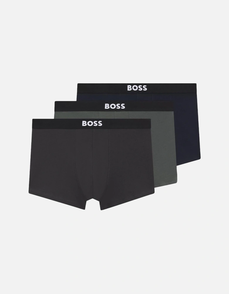 BOSS 3-Pack BOSS ONE Boxer Trunks, Multi Coloured