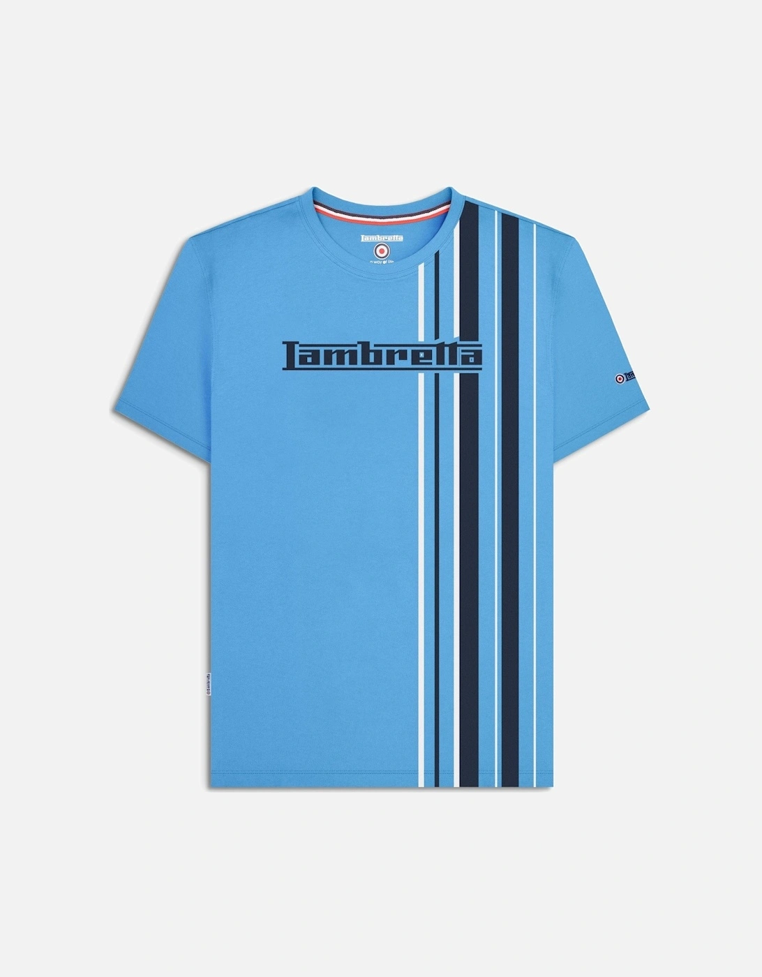 Mens Multi Stripe Short Sleeve T-Shirt, 2 of 1