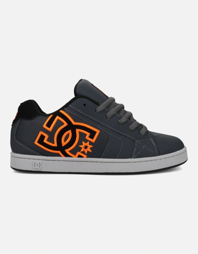Mens Net Leather Low Rise Trainers