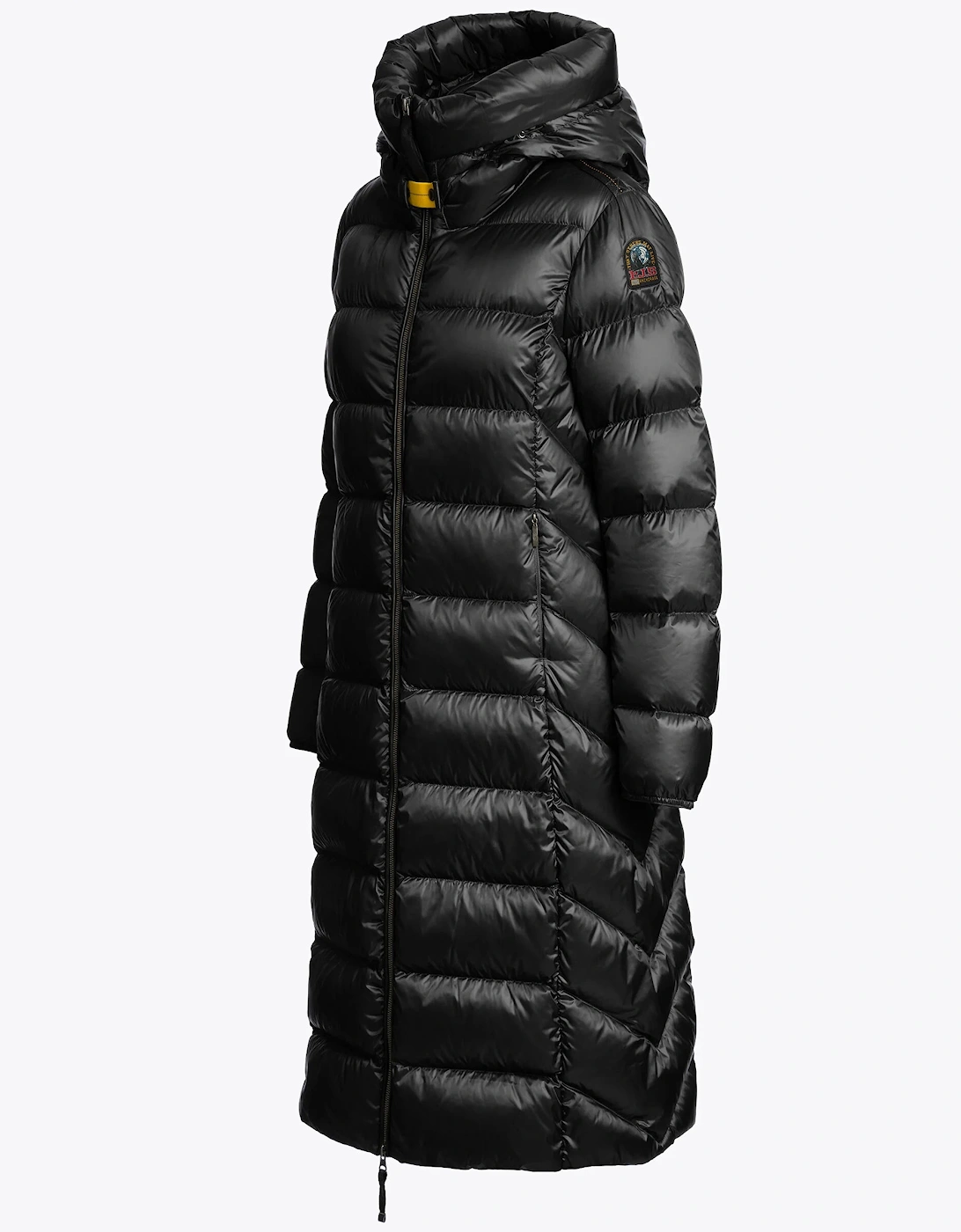 Leah Womens Hooded Down Coat - Black 541