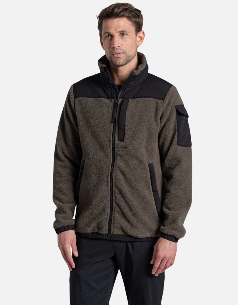 Mens Braefell Borg Full Zip Fleece