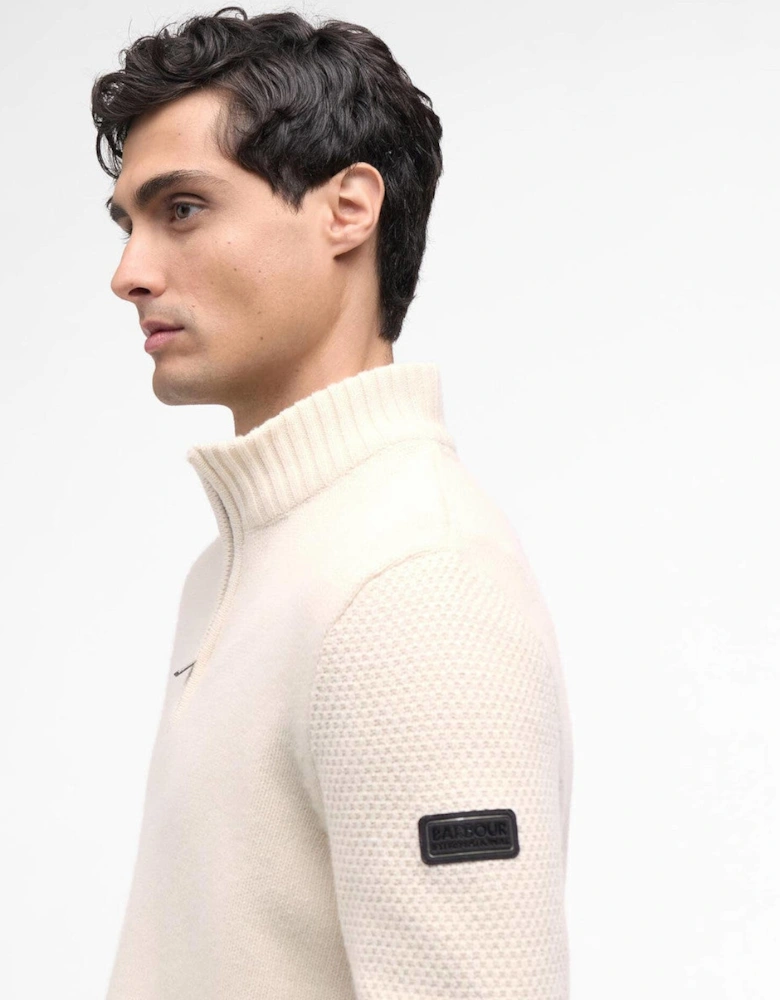 Enfield Funnel Neck Sweater WH32  Whisper White