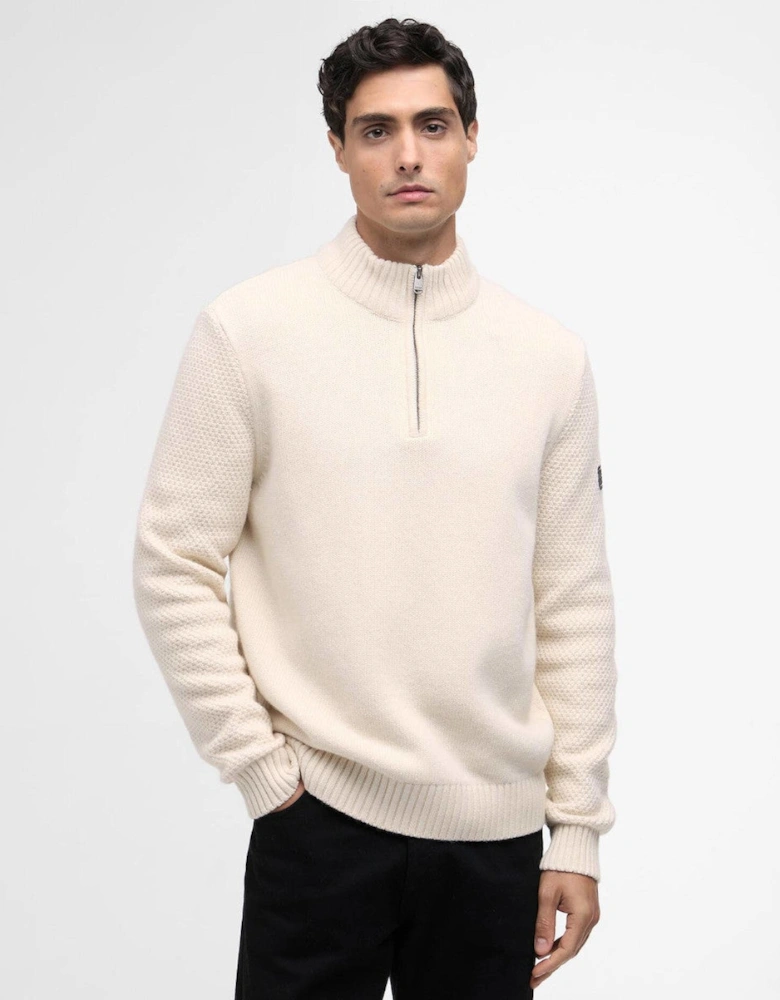 Enfield Funnel Neck Sweater WH32  Whisper White