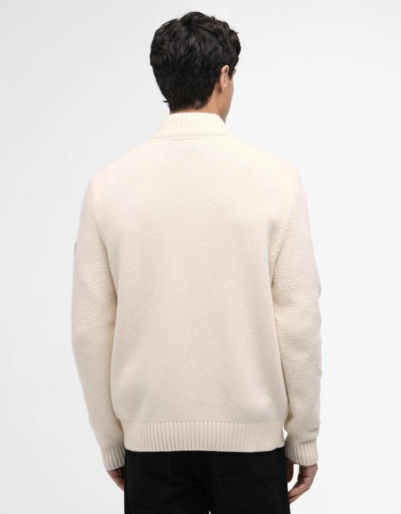 Enfield Funnel Neck Sweater WH32  Whisper White