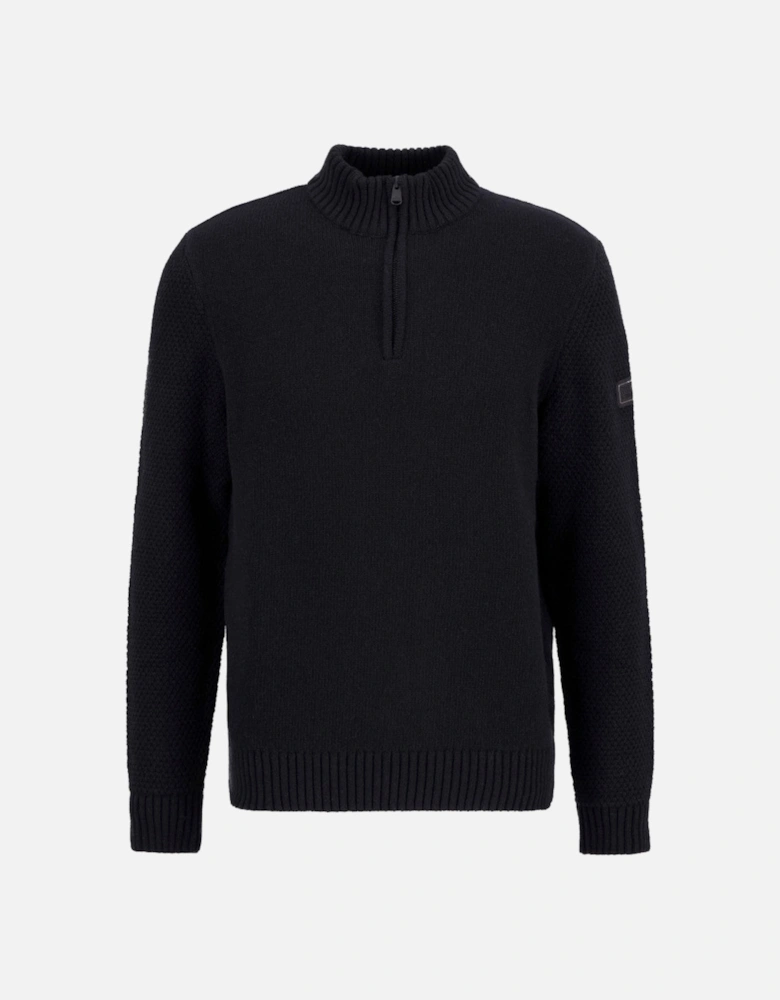 Enfield Funnel Neck Sweater BK11 Black