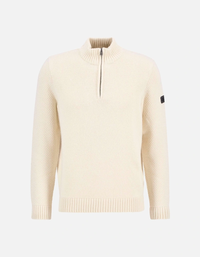 Enfield Funnel Neck Sweater WH32  Whisper White