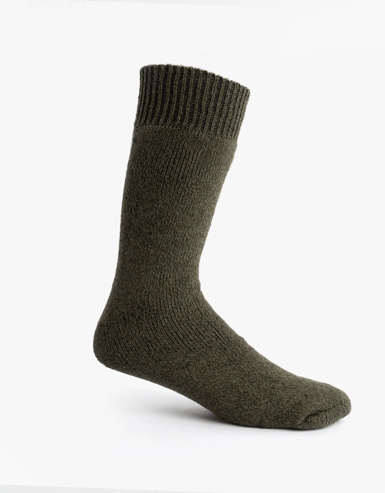 Mens Welly Boot Socks Olive Green