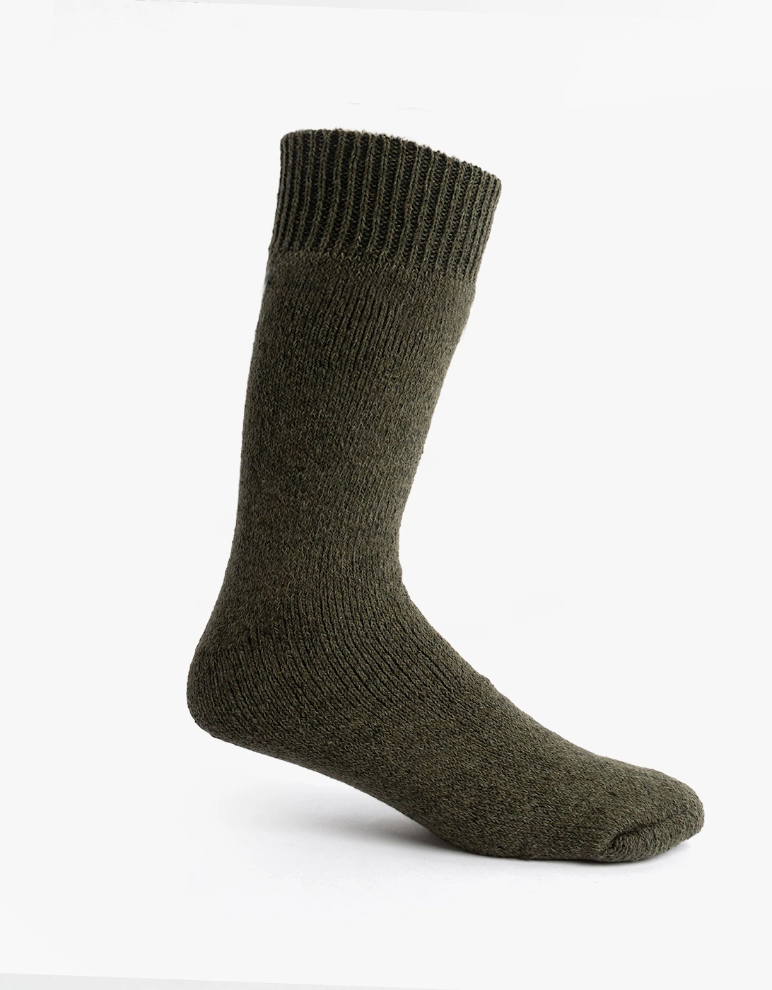 Mens Welly Boot Socks Olive Green, 5 of 4