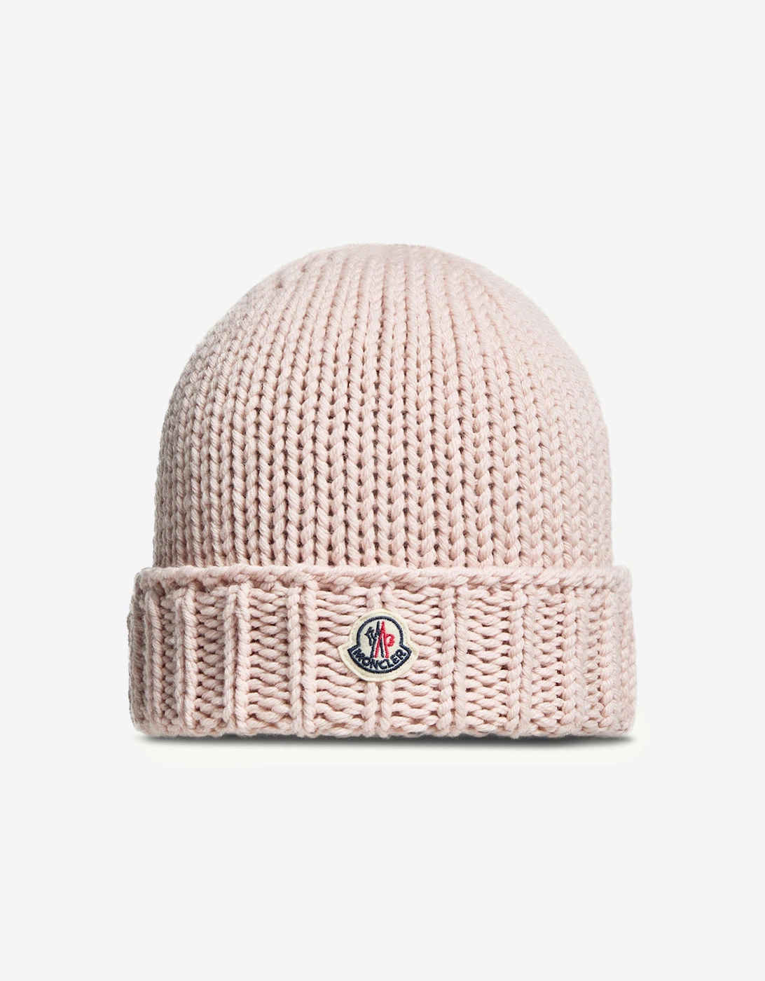 Moncler Girl's Moncler Enfant Girls Wool Knit Beanie Hat in Pink