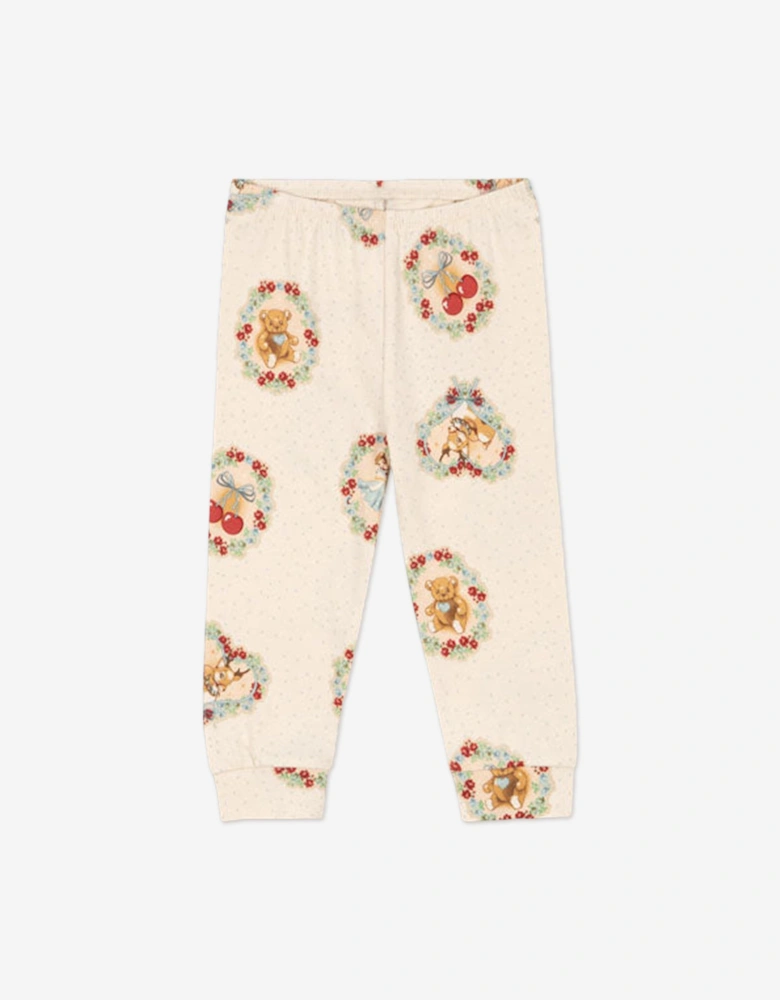 Konges Sløjd Baby Deer Diary Bodysuit Set in Ivory