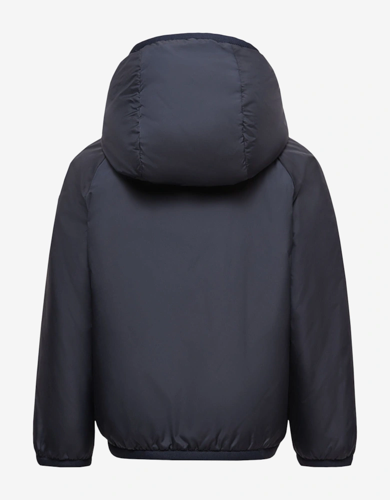 Enfant Kids Grenoble Reversible Zip Up Cardigan in Ivory