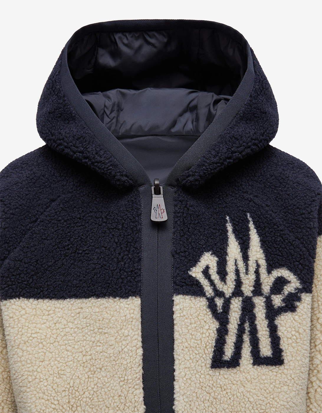 Enfant Kids Grenoble Reversible Zip Up Cardigan in Ivory