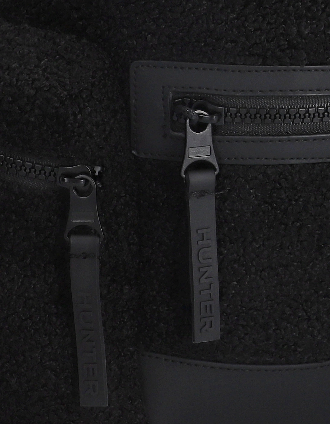 Kids Renfrew Borg Sherpa Top Clip Backpack in Black (38cm)