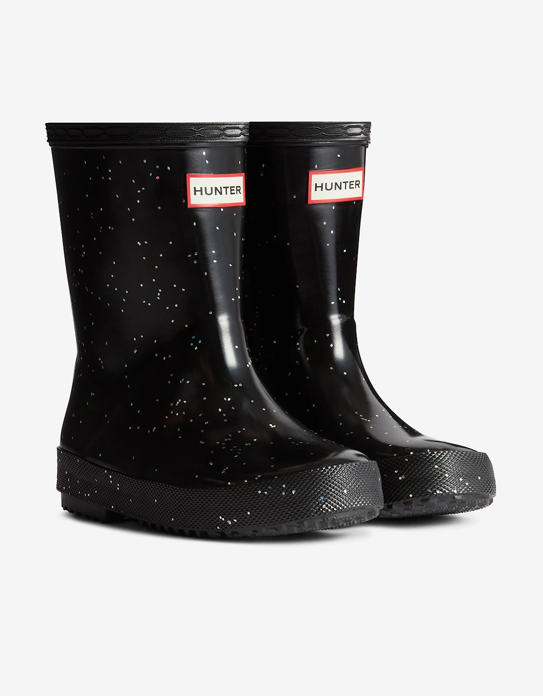 Kids First Giant Glitter Wellington Boots in Black