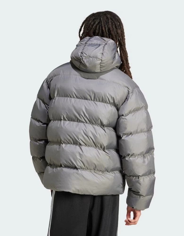 Originals Men's Tonal Hooded Puffer Jacket Grey