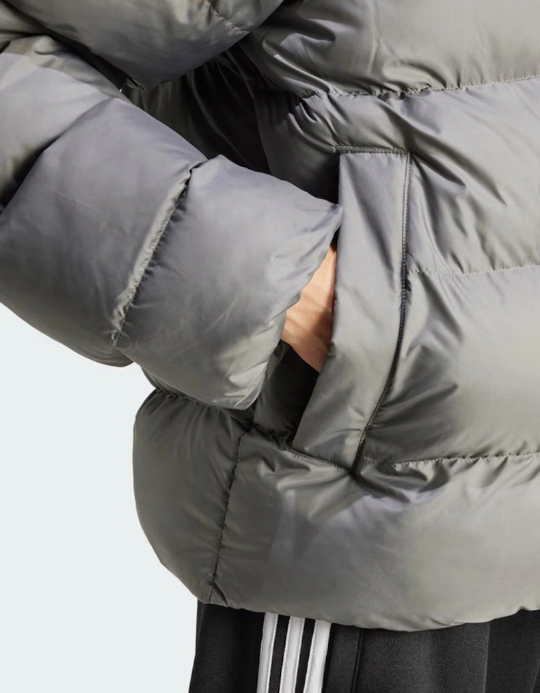 Originals Men's Tonal Hooded Puffer Jacket Grey