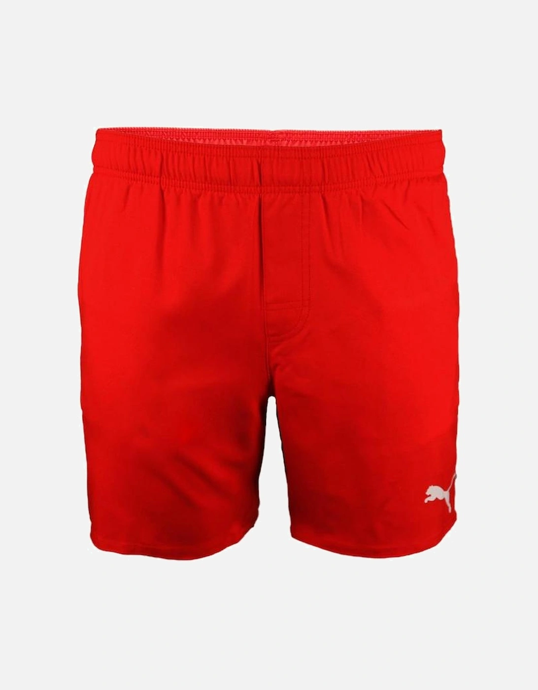 Mid-Length Swim Shorts, Red, 3 of 2