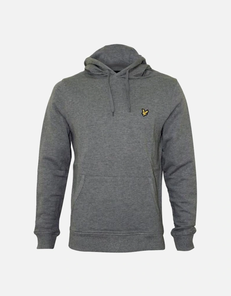 Jersey Pullover Hoodie, Mid Grey Marl