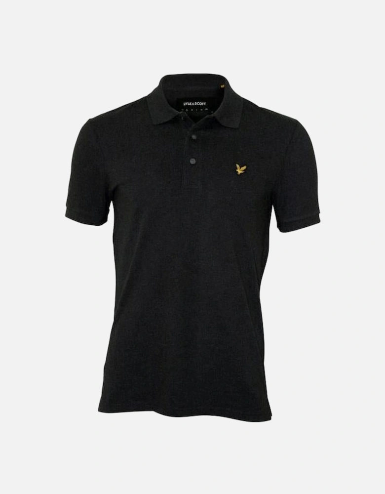 Classic Pique Polo Shirt, Charcoal Marl