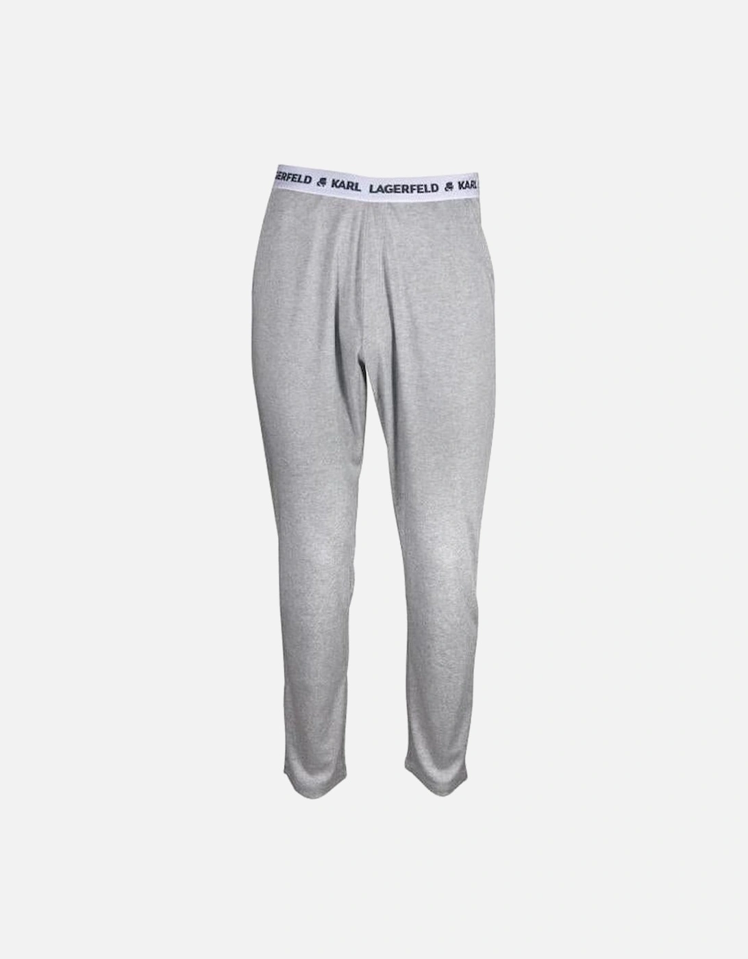Lyocell Organic Cotton Logo Lounge Pants, Grey Melange, 4 of 3