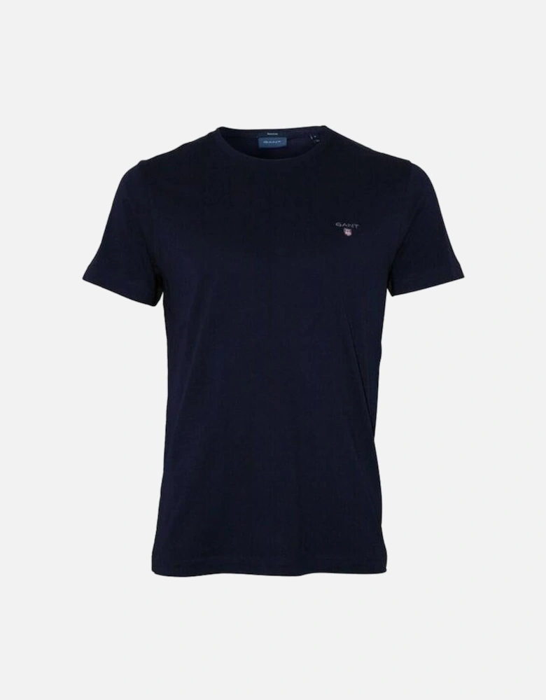 Original Solid Crew-Neck T-Shirt, Evening Blue