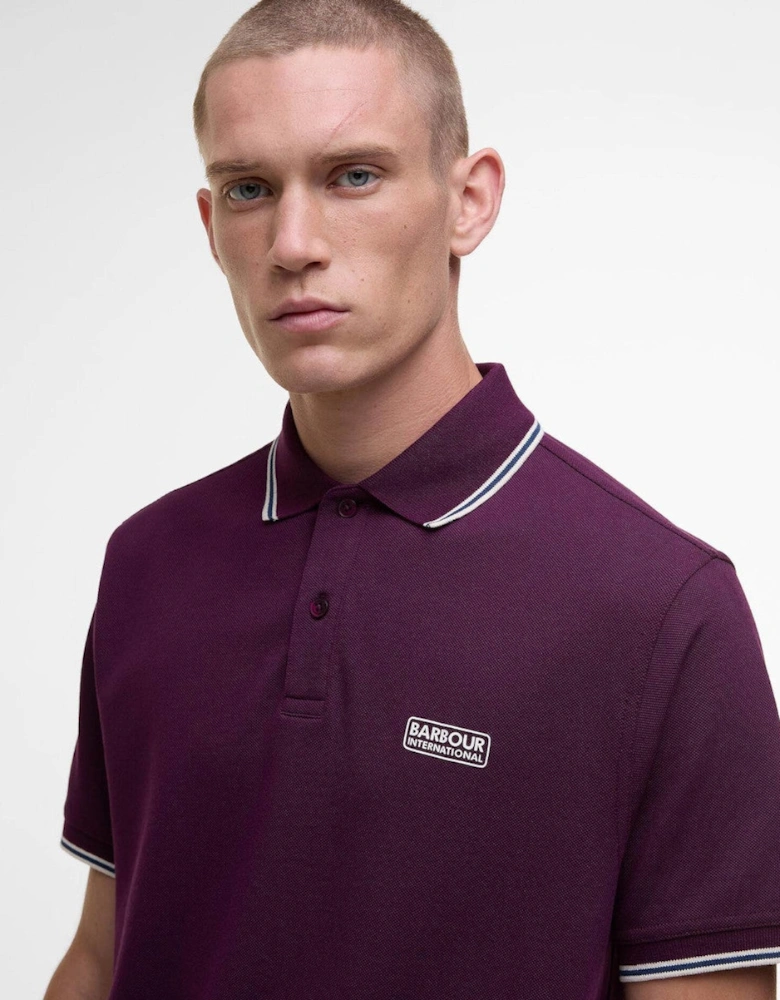 Evan Tip Polo Shirt PU99 Potent Merlot