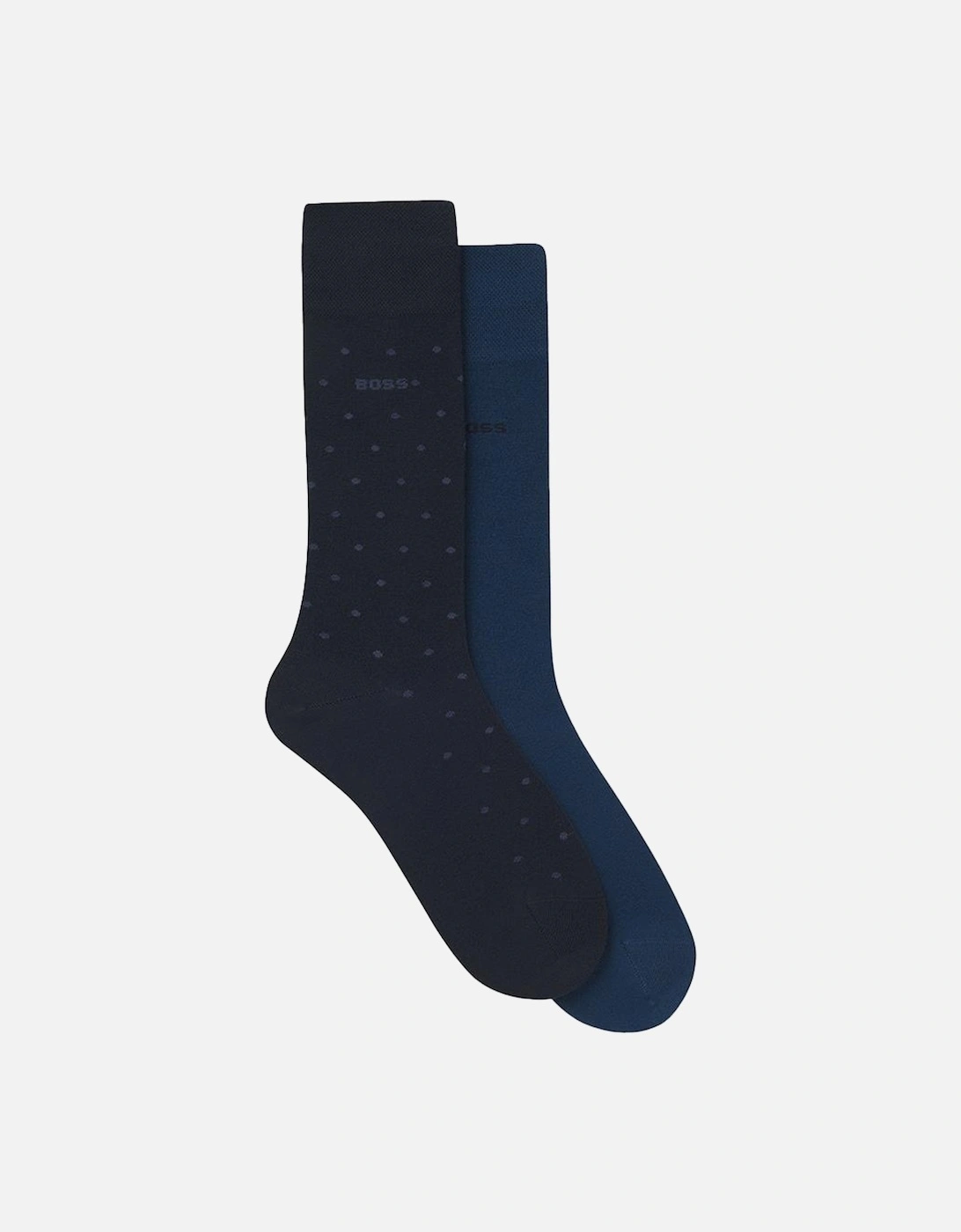 BOSS 2-Pack Mini Dot Socks, Dark Blue, 2 of 1