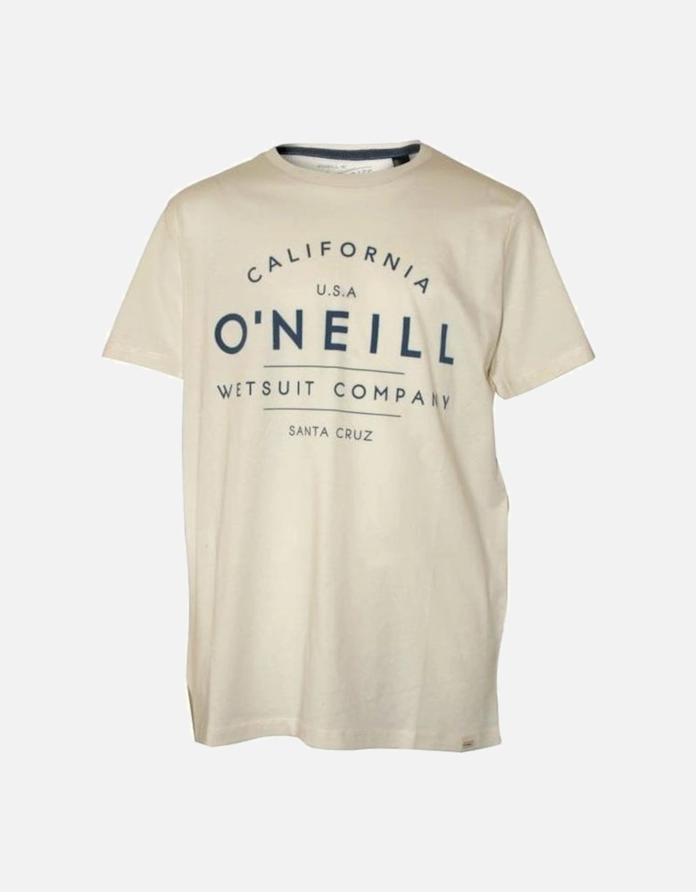 Boys California Crew-Neck T-Shirt, Powder White