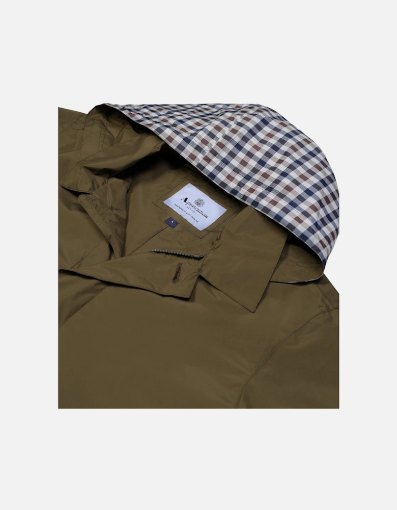 Active Rlg Packable Trench Army Green Jacket