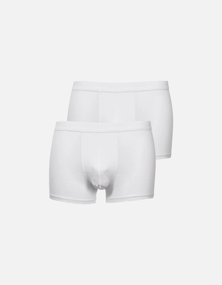 2-Pack 24/7 Short Boxer Trunks, White