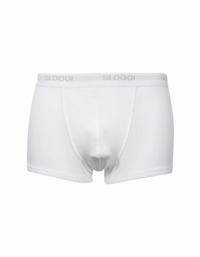 Basic Short Boxer Trunk, White