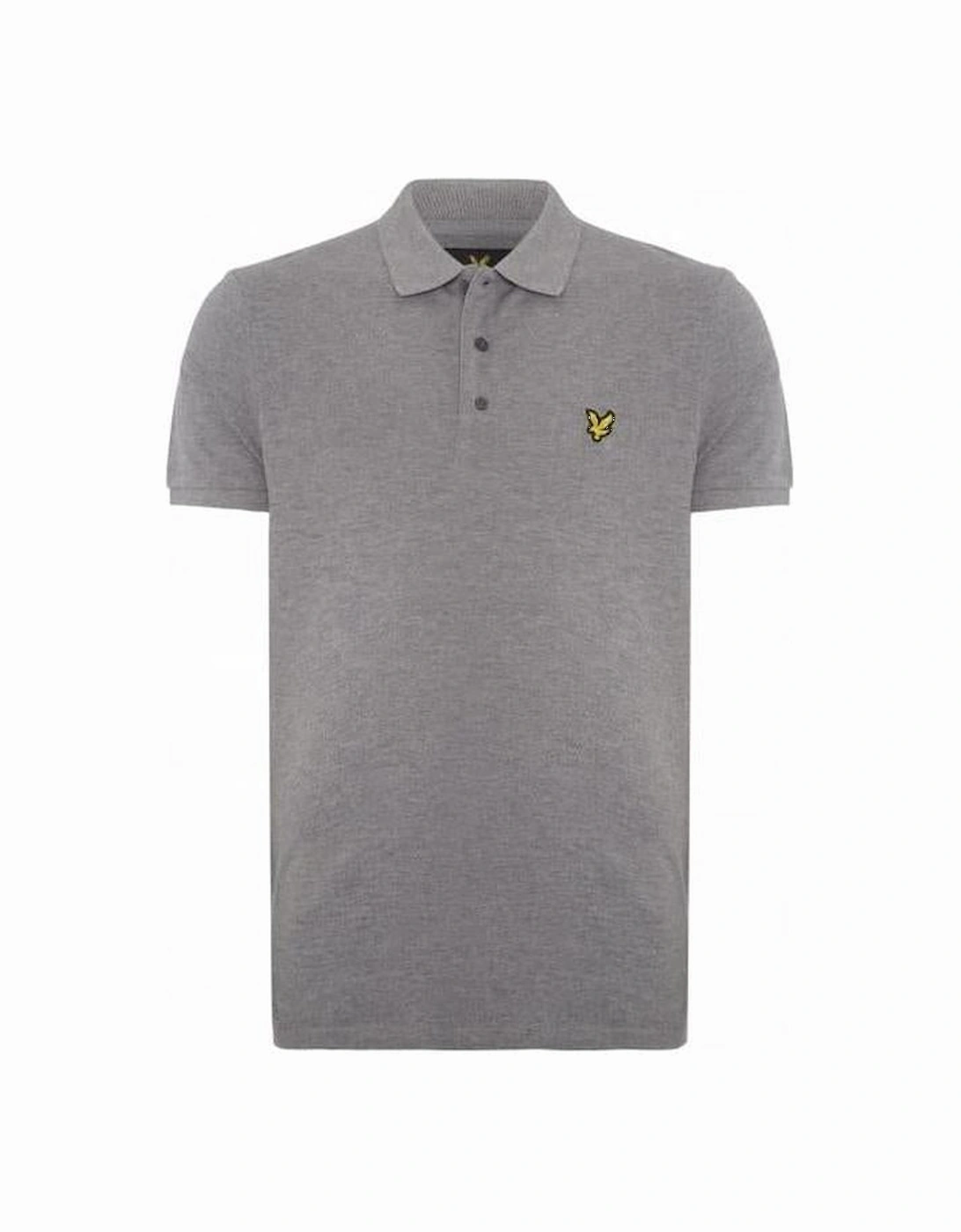 Classic Pique Polo Shirt, Grey Marl, 4 of 3