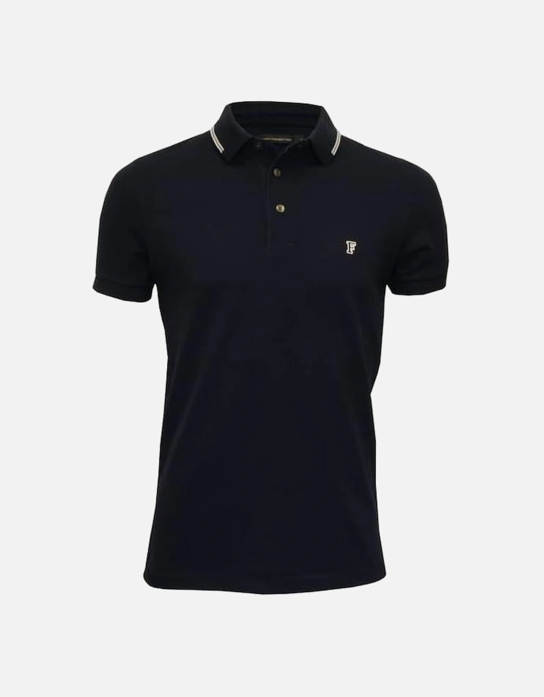 Tipped Pique Polo Shirt, Navy, 5 of 4