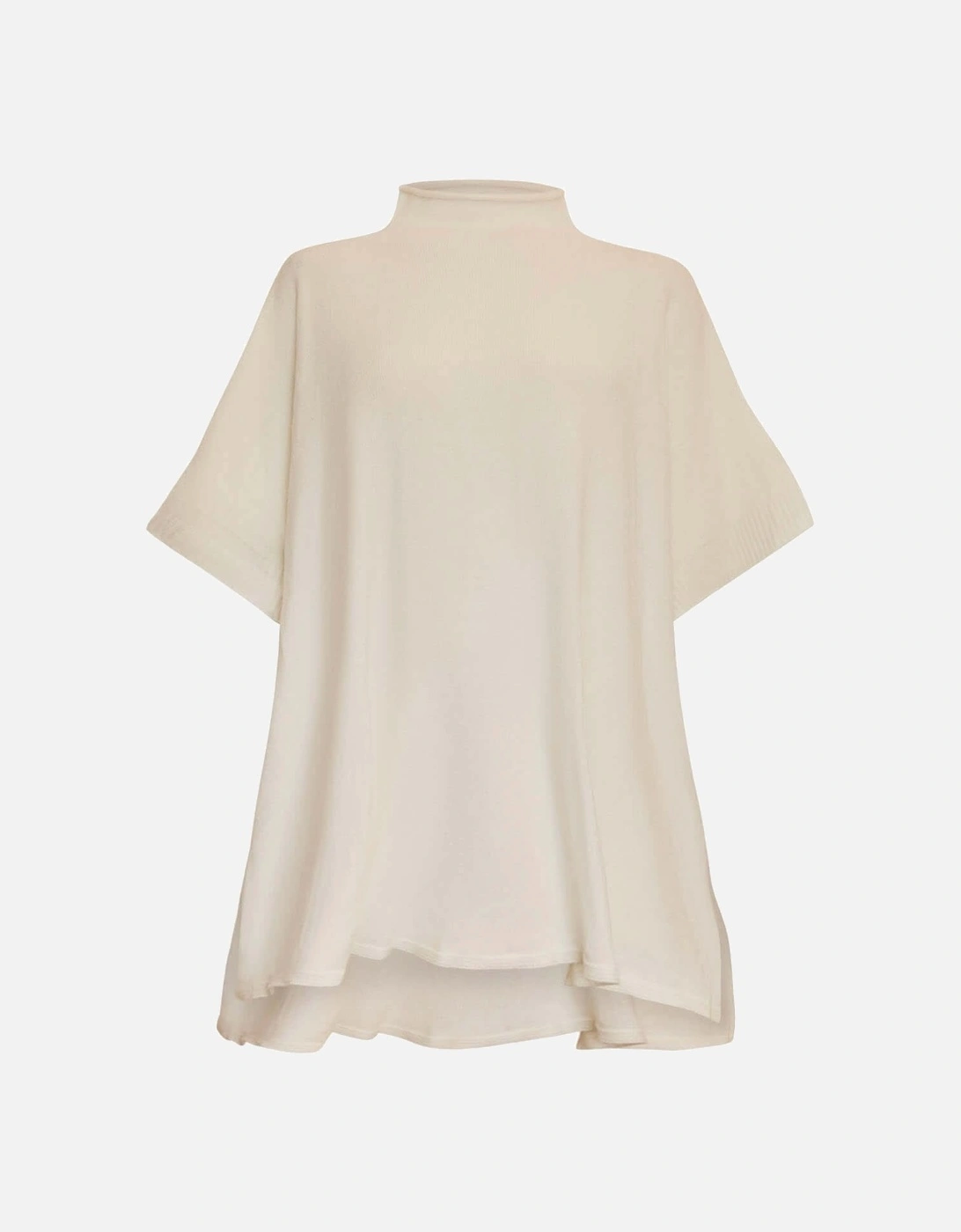 Cream Button Poncho
