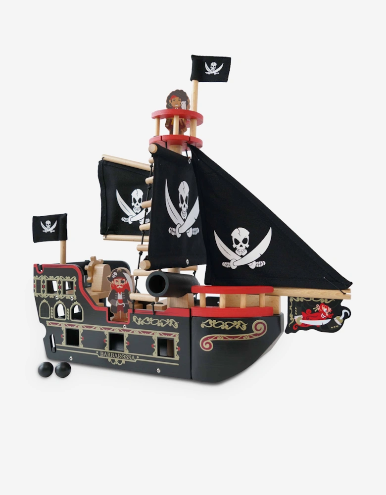 Barbarossa Pirate Ship & Characters (50 x 19 x 48cm)