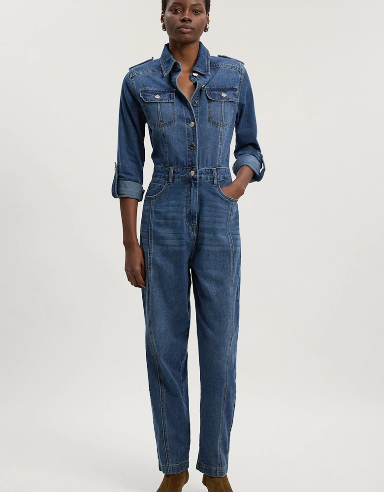 Denim Boiler Jumpsuit