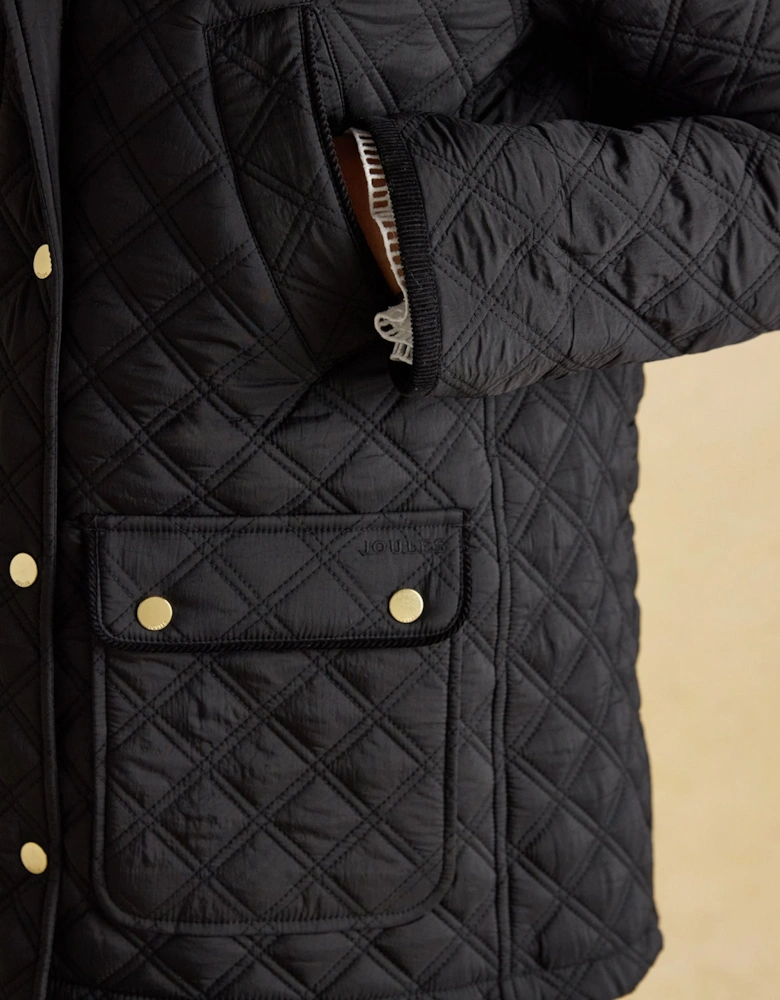 BEATRIX Womens Heritage Quilted Coat Black