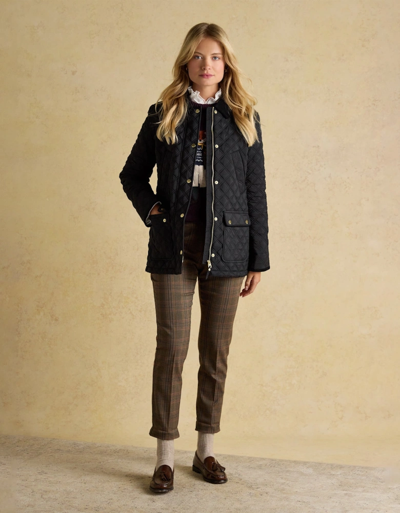 BEATRIX Womens Heritage Quilted Coat Black