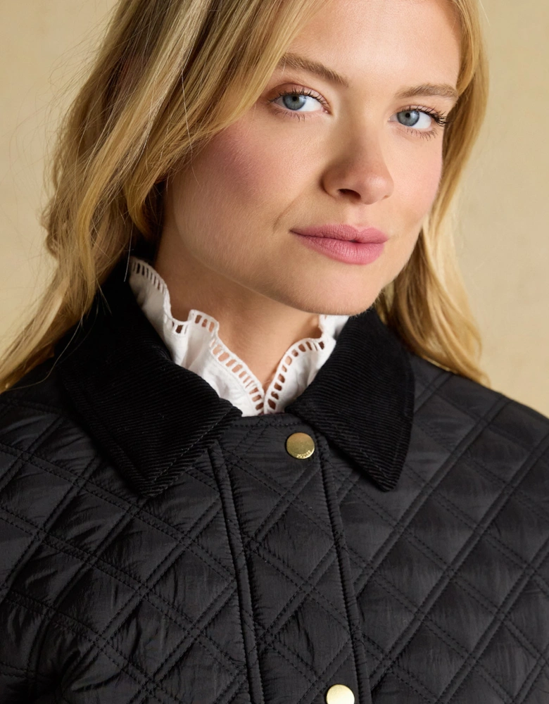 BEATRIX Womens Heritage Quilted Coat Black