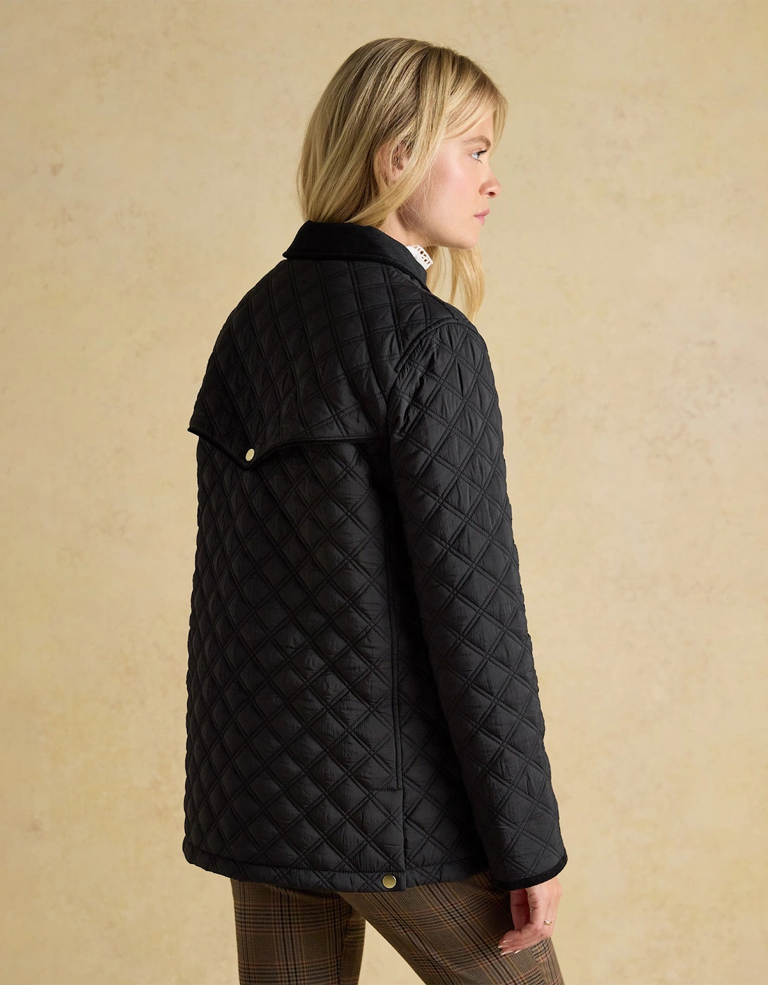 BEATRIX Womens Heritage Quilted Coat Black