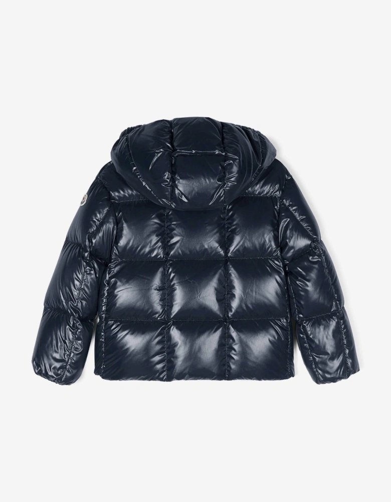 Enfant Girls Down Padded Parana Jacket in Navy