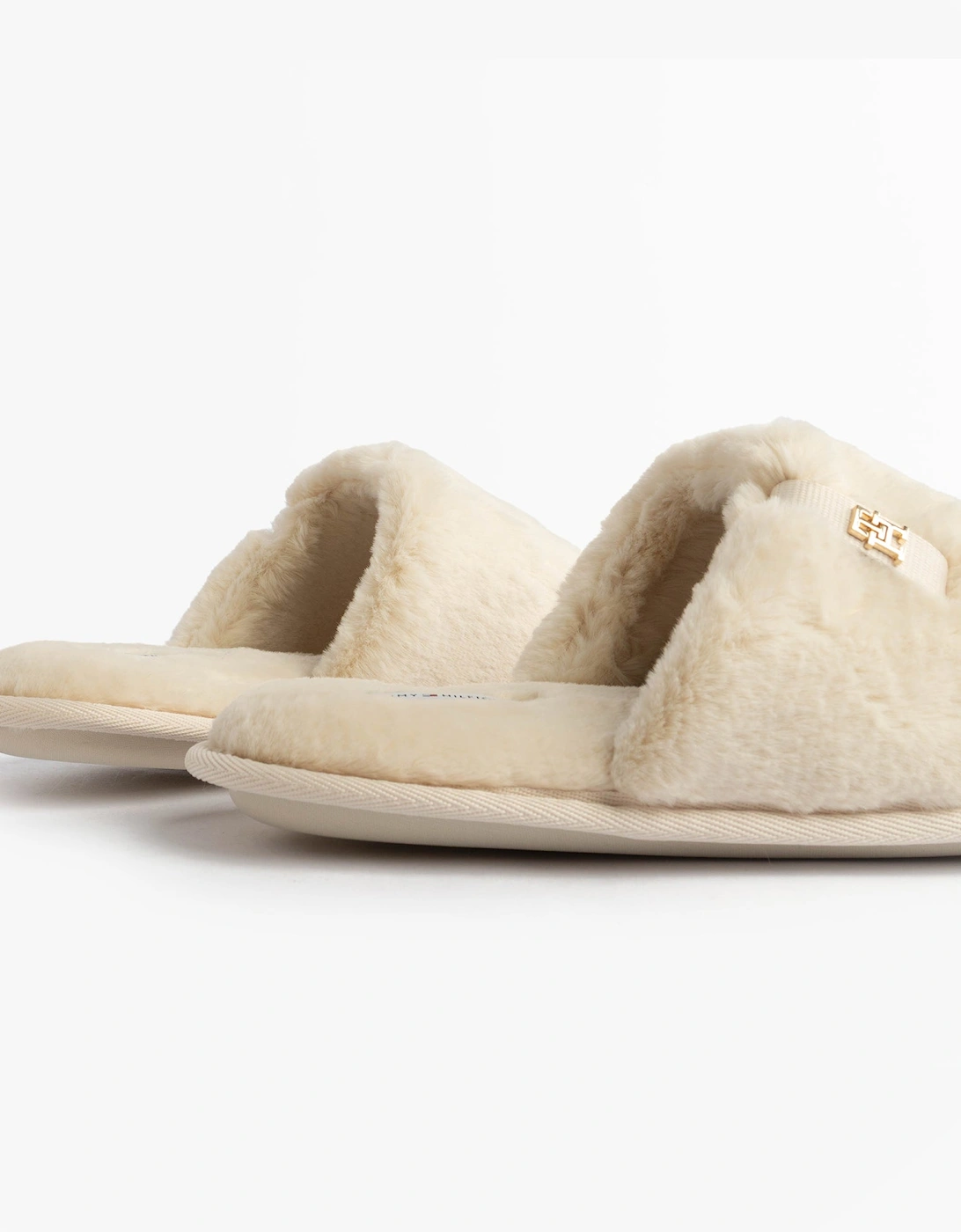 TH FAUX FUR HOUSE SH Womens Slippers Ancient White
