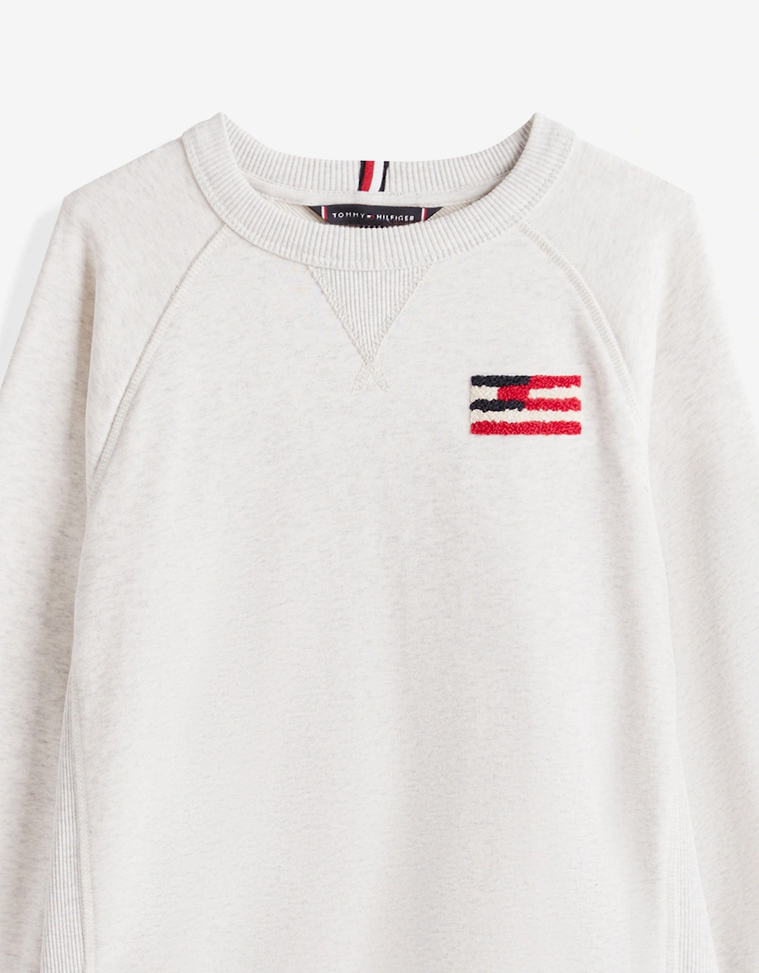 Boys Hilfiger Flag Relaxed Sweatshirt in Grey