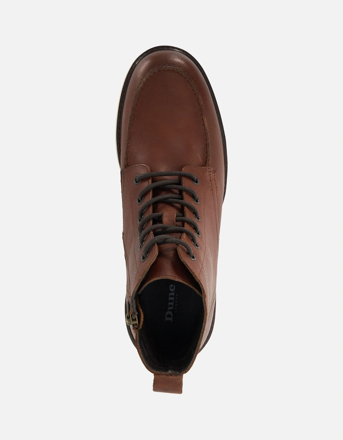 Coburn Boots - Coburn Leather Wedge Lace Up Boots