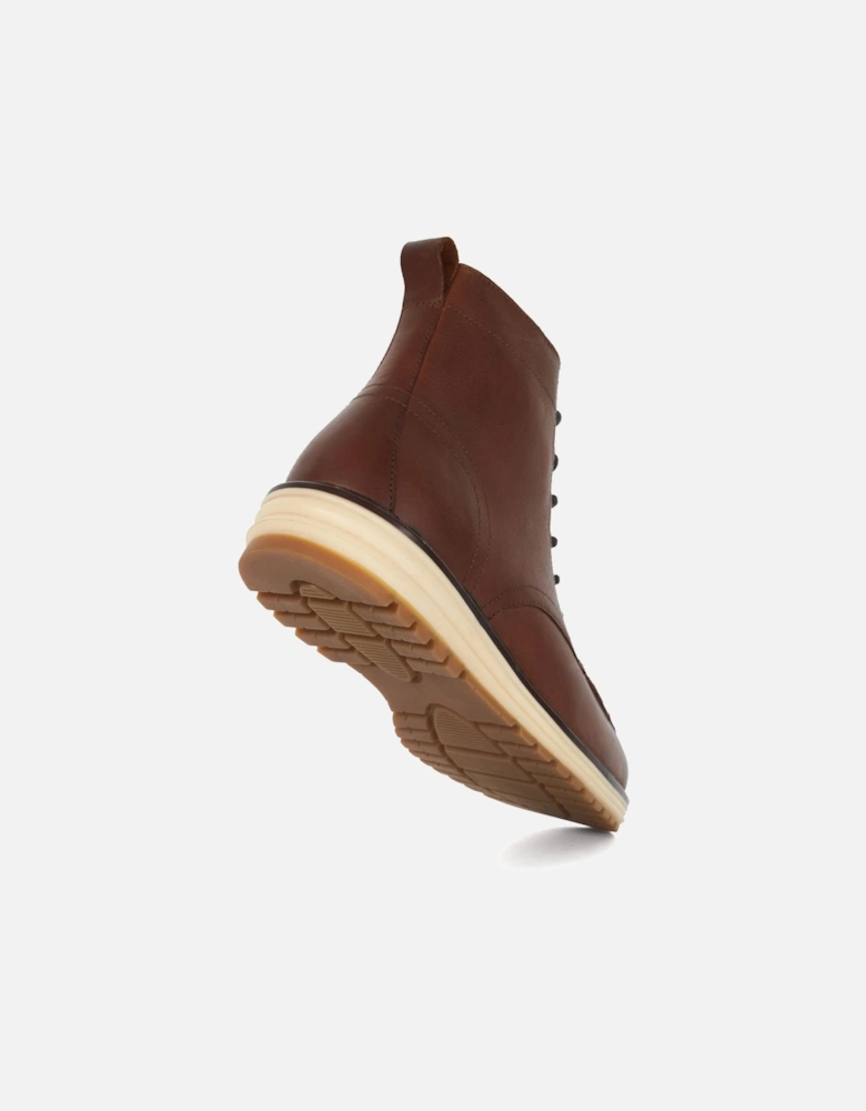 Coburn Boots - Coburn Leather Wedge Lace Up Boots