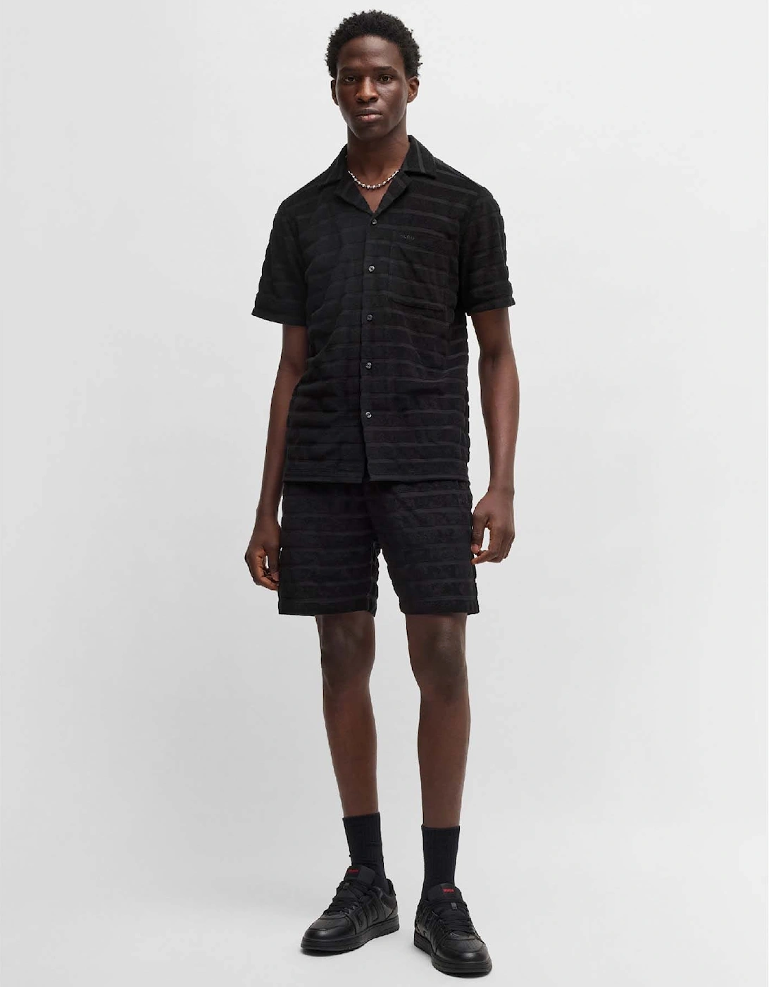 Dutowel Striped Relaxed Fit Shorts