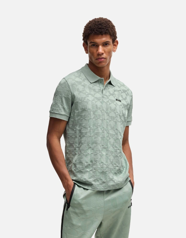 Pirax Circle Jacquard Polo Shirt
