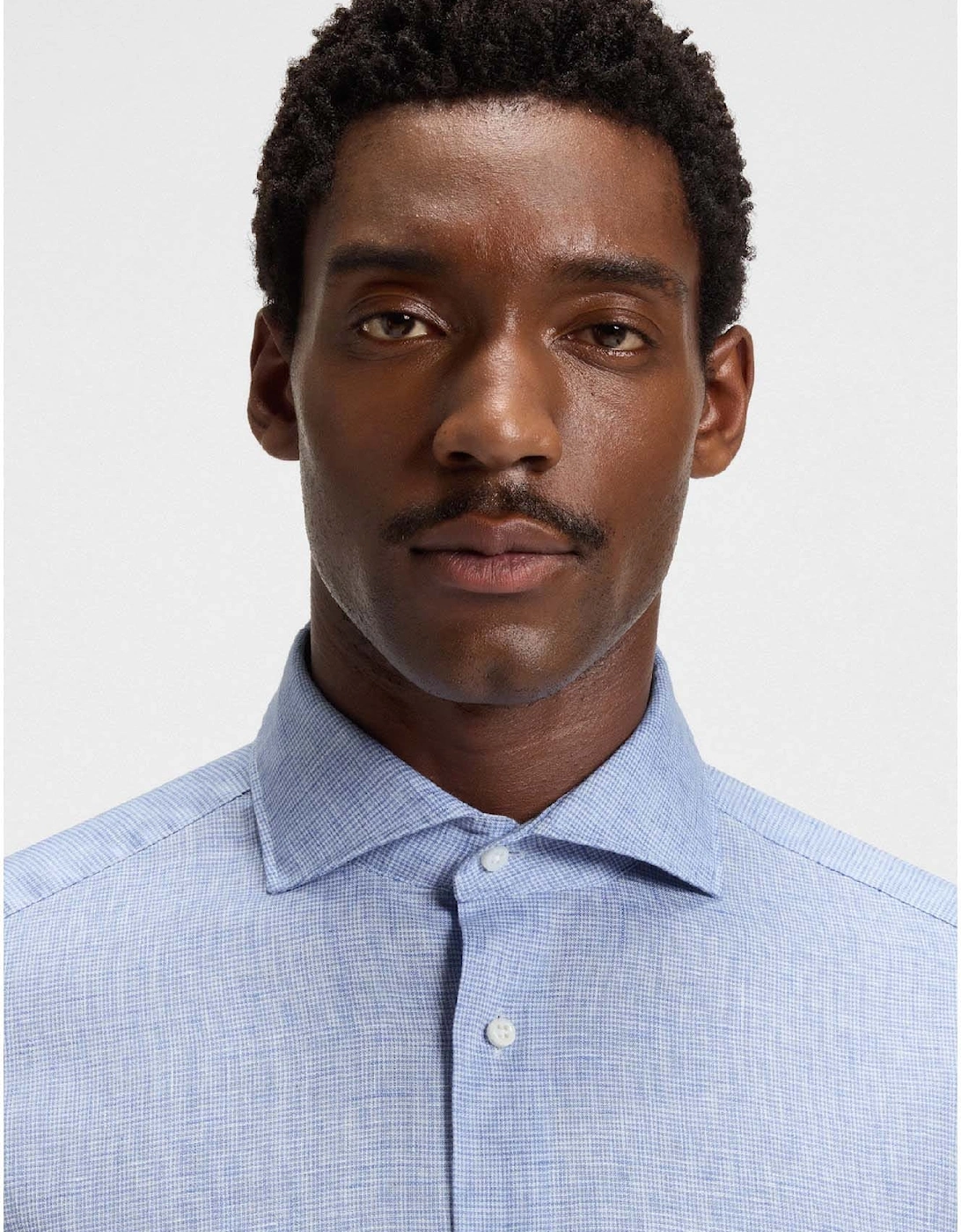 L-Hays Slim Fit Linen Shirt